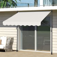 HC Home & Living Klemmmarkise Sonnenschutz 250 x 120 cm - Beige von HC Home & Living
