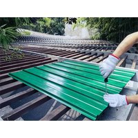 Profil-/Trapezblech - 12er-Set, ca. 117 cm x 57 cm - Grün von HC Home & Living