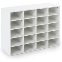 Schuhschrank L, ca. B. 92 x H. 67 x T. 33 cm - Weiß von HC Home & Living