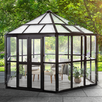 Wintergarten/Sommergarten haus, Gartenpavillon, ca. 390 x 343 x 290 cm von HC Home & Living