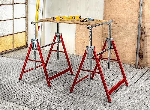 HC Tools Arbeits- Unterstellbock 2er Set Arbeitsbock Unterstellbock Stützbock Lastenträger von HC Tools