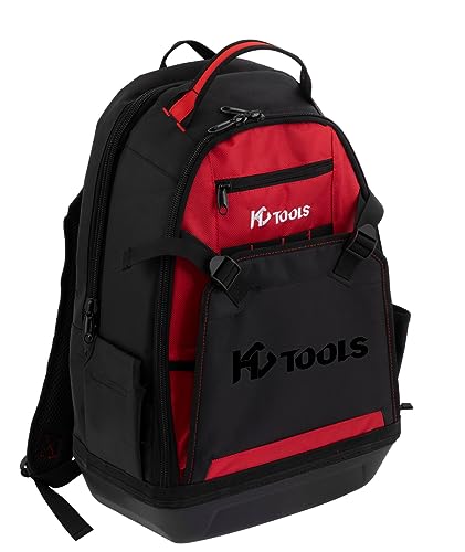 HC Tools Premium Werkzeugrucksack 36-Fächer Rucksack mit Hartschalenboden, Robustes Design, Ergonomische Polsterung, Laptop-Fach, Werkzeugtasche Klempner, Techniker, Support, Azubis von HC Tools