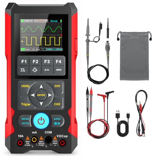 3-in-1 Handheld-Oszilloskop Multimeter mit DDS Signalgenerator, 70 MHz Bandbreite 200 MS/s Abtastrate, Digitales Oszilloskop Multimeter Dual-Channel, 4000 mAh Type-C Schnellladung 3-in-1 Handheld-Oszilloskop Multimeter mit DDS Signalgenerator, 70 MHz Bandbreite 200 MS/s Abtastrate, Digitales Oszilloskop Multimeter Dual-Channel, 4000 mAh Type-C Schnellladung von HCALORY