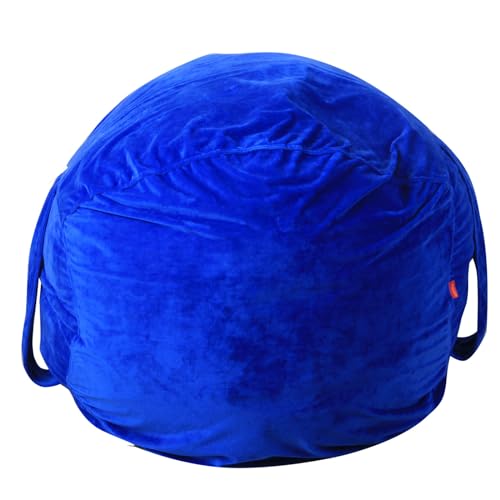 HCDZF Kuscheltier Sitzsack Aufbewahrung Abdeckung,Spielzeug Aufbewharungstasche für Kinderzimmer Sitzsack zum Organisieren,Dark Blue,26 inch von HCDZF