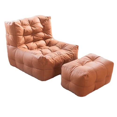 HCDZF Sitzsack Sessel, Sitzsack Erwachsene mit Füllung für das Wohnzimmer, Riesensitzsack,Brown b von HCDZF