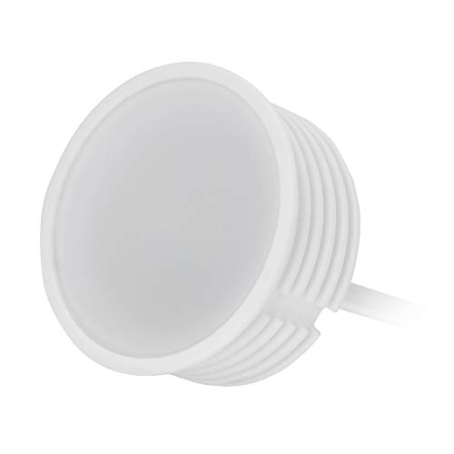 HCFEI 1x Extra Flache GU10 MR16 LED Modul 50mm Reflektordurchmesser 22mm Körperlänge Dimmbar 5W 425lm Warmweiß 3000K, Direkter Anschluss an 230V, 120 Grad Abstrahlung für Standard Einbaustrahler von HCFEI