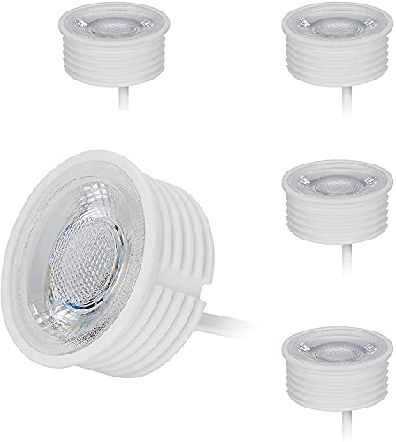 HCFEI LED Modul flach GU10 Ersatz 230V 3 Watt Dimmbar Einbaustrahler Einbau-Spot 38°Abstrahlwinkel (5er - Warmweiß) von HCFEI