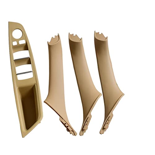 HCGLED Etsuhiro 51417225857 51417225853 Auto Innentürgriff Panel Pull Trim Cover Für B&MW 5er F10 F11 520d 530d 535i 550i (Color : Beige) von HCGLED