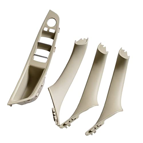 HCGLED Etsuhiro 51417225857 51417225853 Auto Innentürgriff Panel Pull Trim Cover Für B&MW 5er F10 F11 520d 530d 535i 550i (Color : Weiss) von HCGLED
