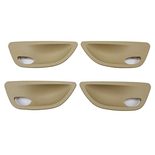 HCGLED Etsuhiro Für B&MW 5er F10 F11 F18 2010-2017 Links Rechts Innentürgriff Schalenabdeckung Ersatz (Color : Beige, Größe : 4 STÜCK) von HCGLED