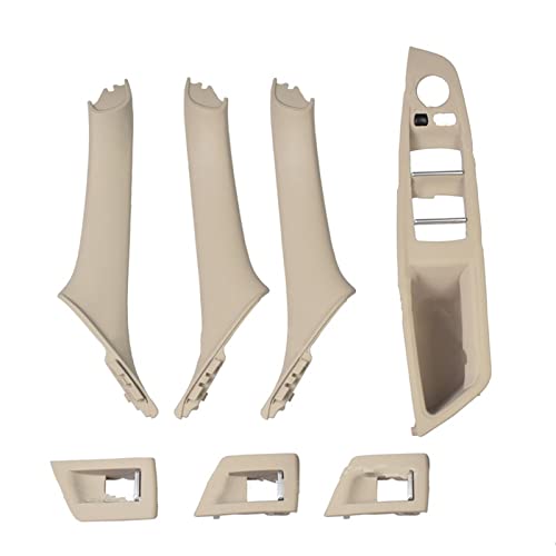 HCGLED Etsuhiro Für B&MW F10 F11 F18 520i 523i 525i 528i 535i LHD Set Auto Innentür Verkleidung Griff Pull Trim Cover (Color : Weiss, Größe : 7pcs) von HCGLED