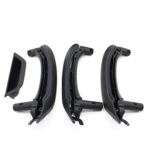 HCGLED Etsuhiro Für B&MW X3 X4 F25 F26 2010-2016 LHD RHD Innentür Armlehne Zuggriff Echtlederbezug Komplettsatz Montage (Color : LHD 7PCS Black) von HCGLED