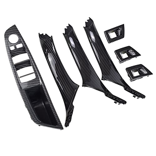 HCGLED Etsuhiro RHD LHD Auto-Innentürgriff Für B&MW 5er F10 F11 520d 525d 530d 535i Innenverkleidung Pull Trim Cover (Color : 7PCS, Größe : RHD) von HCGLED