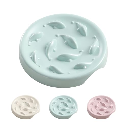 Anti Schling Napf Katzen Futternapf - Langsam Fütterung Katzennapf aus Melamin - Interaktiver Fressnapf Katze im Labyrinth Design - Gesundes Langsam Fressen Schüssel für Katzen - Klein - 15,5 x 2,5 cm Anti Schling Napf Katzen Futternapf - Langsam Fütterung Katzennapf aus Melamin - Interaktiver Fressnapf Katze im Labyrinth Design - Gesundes Langsam Fressen Schüssel für Katzen - Klein - 15,5 x 2,5 cm von HCHLQLZ