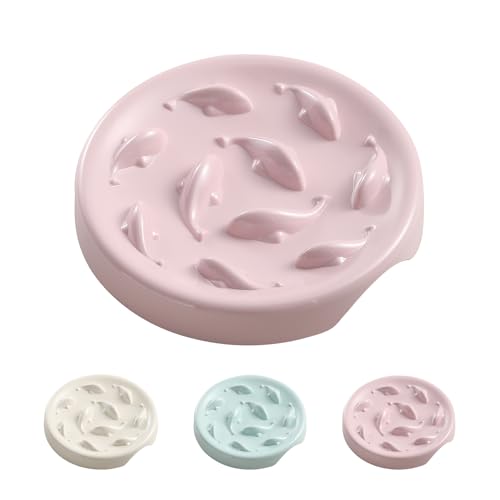 Anti Schling Napf Katzen Futternapf - Langsam Fütterung Katzennapf aus Melamin - Interaktiver Fressnapf Katze im Labyrinth Design - Gesundes Langsam Fressen Schüssel für Katzen - Klein - 15,5 x 2,5 cm Anti Schling Napf Katzen Futternapf - Langsam Fütterung Katzennapf aus Melamin - Interaktiver Fressnapf Katze im Labyrinth Design - Gesundes Langsam Fressen Schüssel für Katzen - Klein - 15,5 x 2,5 cm von HCHLQLZ