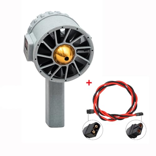 HCLZOE X90 Mini-Ventilator mit Leistungsstarkem GebläSe, Hochgeschwindigkeitskanal-Turbo-Ventilator, BüRstenloser 3000-W-Hochleistungsmotor-B von HCLZOE