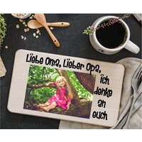 Frühstücksbrett Mit Eigenem Foto, Fotogeschenk Auf Holz Personalisiert von HCLasergravur