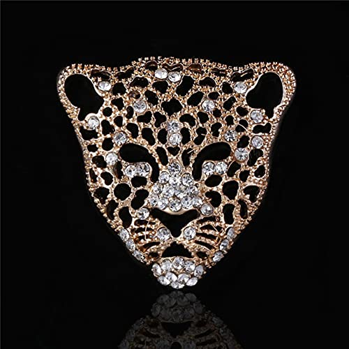 Charm Strass Retro Hohl Leopard Kopf Broschen Für Mann Modeschmuck Luxuriöse Männliche Jacke Ornamente von HCMA