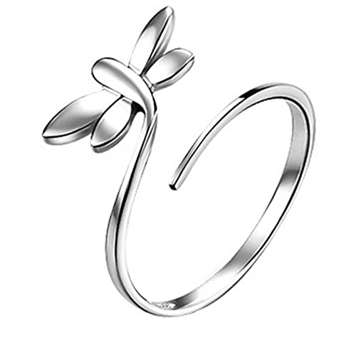 HCMA 925 Sterling Silber Libellen Eröffnungsring Mode weibliche Modelle Netter Ringschmuck von HCMA