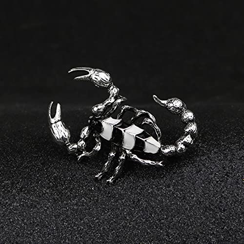 HCMA Mode New Gold Versilbert Emaille Skorpion Brosche Persönlichkeit Temperament Corsage Anstecknadel Männliche Kleidung Zubehör Geschenke von HCMA