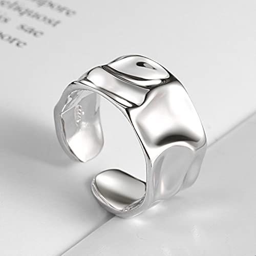 HCMA Mode Unregelmäßige Konkave Konvexe Gold Silber Farbe Ring Breite Offener Fingerring Für Frauen Männer HCMA Mode Unregelmäßige Konkave Konvexe Gold Silber Farbe Ring Breite Offener Fingerring Für Frauen Männer von HCMA