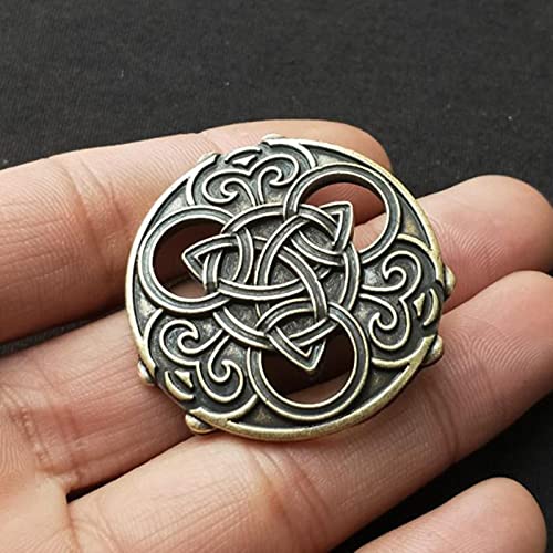 HCMA Norse Wikinger Brosche Witchy Große Große Vintage Irish Knot Broschen Für Frauen Männer Wicca Witchcraft Witch Pin von HCMA