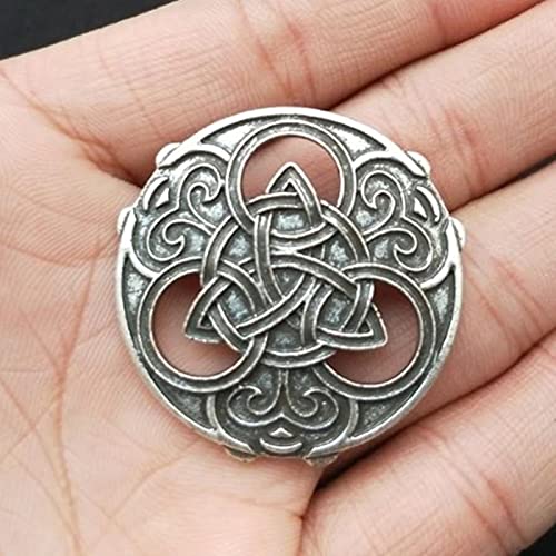 HCMA Norse Wikinger Brosche Witchy Große Große Vintage Irish Knot Broschen Für Frauen Männer Wicca Witchcraft Witch Pin von HCMA