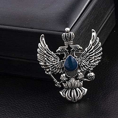 Retro Flügel Metall Broschen Pins Doppeladler Abzeichen Brosche Schal Anzug Brosche Kleidung Schnallen Brosche Herren Accessoires Geschenke von HCMA