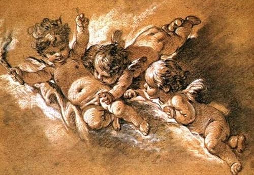 HCOTZHPY Reproduktion Leinwanddruck Und Poster Wandkunst Bild Drei Putten in Wolken von François Boucher Moderne Kunstdrucke für Wohnkultur 60x90cm HCOTZHPY Reproduktion Leinwanddruck Und Poster Wandkunst Bild Drei Putten in Wolken von François Boucher Moderne Kunstdrucke für Wohnkultur 60x90cm von HCOTZHPY