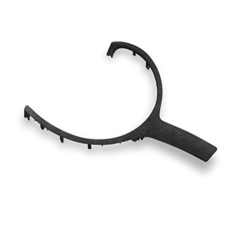 HCOWL Kompatibel mit BMW F20 F22 F30 F31 F32 F33 F36 F10 F06 F12 F13 F15 F16 M Sport ABS glänzende Farbe/Alcantara-Innenverkleidung for Lenkradabdeckung (Color : Alcantara Black) von HCOWL