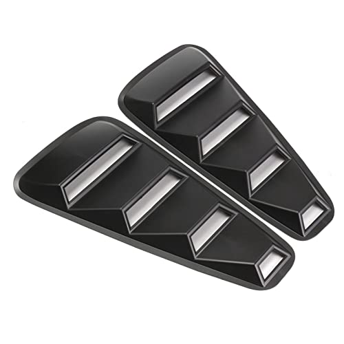 HCPAVEXT Heckspoiler Spoiler Für F&ord Für Mustang 2005 2006 2007 2008 2009 2010 2011 2012 2013 2014 Paar 1/4 Viertel Seitenfenster Lamellen Scoop Cover Vent von HCPAVEXT