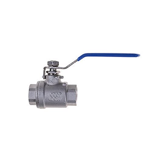 HCPGBGLBTF 1/2 "3/4" 1-1/2 "2" Größe weibliche volle Ports 304 Edelstahl SS201 Zweiteiliger Kugelhahn Dn15 dn20 dn32 dn50 Kugelhahn(2",Stainless Steel 304) von HCPGBGLBTF