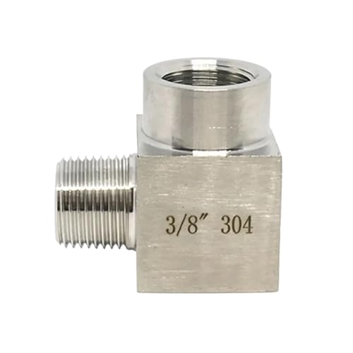 HCPGBGLBTF 1/8 "1/4" 3/8 "1/2" 3/4 "1" BSP NPT Weiblich Männlich Ellenbogen Winkel 90 Grad Koppler 304 edelstahl Rohr Fitting Wasser Gas Gewindebogen(Female To Male,BSP_1") von HCPGBGLBTF