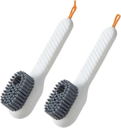 Schuhbürstenreiniger, 2-in-1-Multifunktionsgerät, mit Druck-Seifenspender, geeignet zum Reinigen von Kleidung und Schuhen von HCVQSINJN