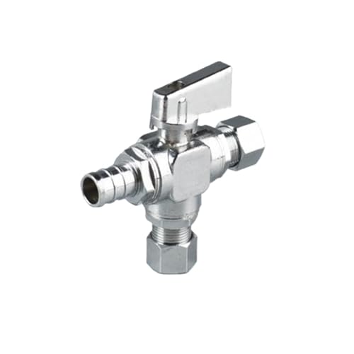 10 stücke messing winkel 3 weg winkel bad/wasserhahn blei winkel stop pex winkel bad zubehör(1-2 X 3-8 X 3-8) von HCVYQMMJ