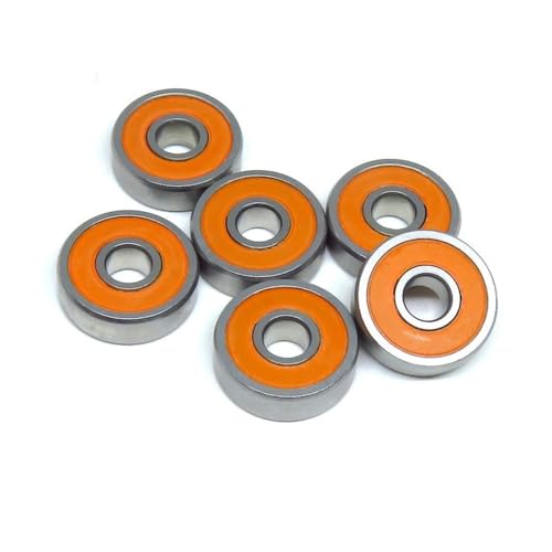 HCVYQMMJ 10 Stück S625 2RS 5 x 16 x 5 mm ABEC-7 Edelstahl-Hybrid-Keramiklager 625 S625C RS 2RS 3D-Drucker Keramikkugellager(S684C-2OS 4x9x4mm) von HCVYQMMJ