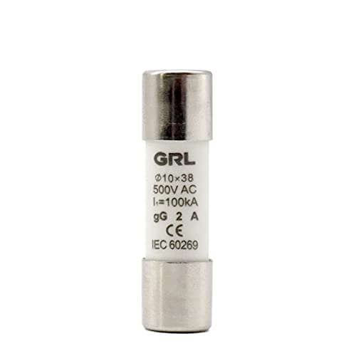 HCVYQMMJ 20 Stück RO15 AC 500 V Fast Blow Keramik-Sicherungsglied RT18-32 10X38 GG Cutout 2A 4A 6A 8A 10A 16A 20A 25A 32A (25V) von HCVYQMMJ