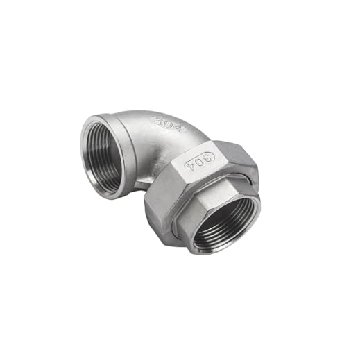 HCVYQMMJ 304 Edelstahl Innendraht Ellenbogenverschraubung 90 Grad Union Ellenbogen Innengewinde Union Ellenbogen Öl 316L4 Punkte(304-G1/2) von HCVYQMMJ