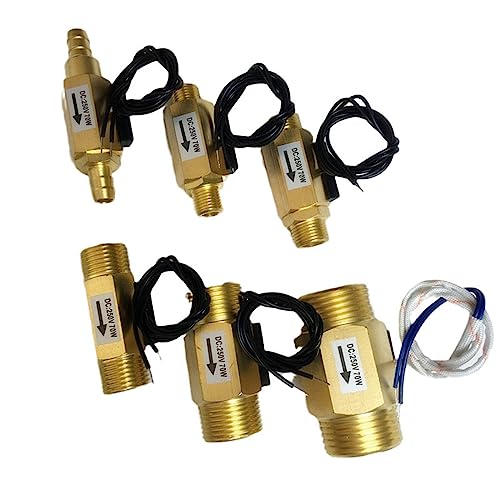 HCVYQMMJ DN25 Alle Kupfer Magnetischer Wasserdurchfluss-Induktivschalter DN15 Luft- und Wasserdurchflusssensor DN20 1St(Internal Inlet 1-2) von HCVYQMMJ