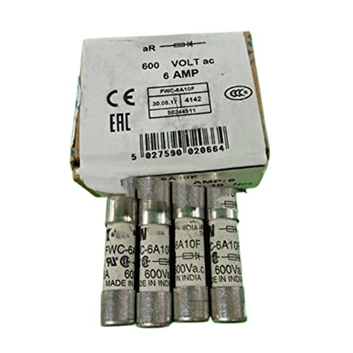 HCVYQMMJ Schnellsicherung FWC-6A10F, 10 x 38 mm, 600 V, 10 Stück von HCVYQMMJ