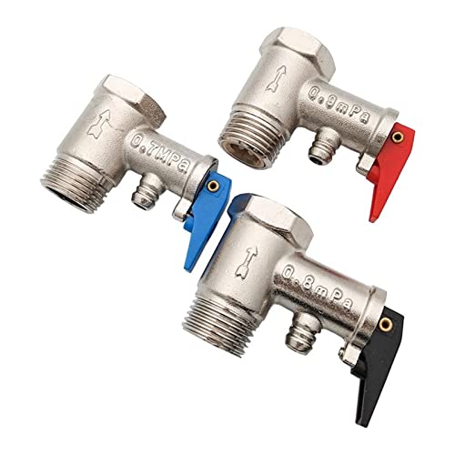 HCVYQMMJ Ventil 1/2" BSP Außengewinde 0,7 MPA 0,75 MPA 0,8 MPA Messing Druckentlastungsregler Sicherheitsventil for elektrisches Warmwasserbereitersystem(0.7mpa) von HCVYQMMJ