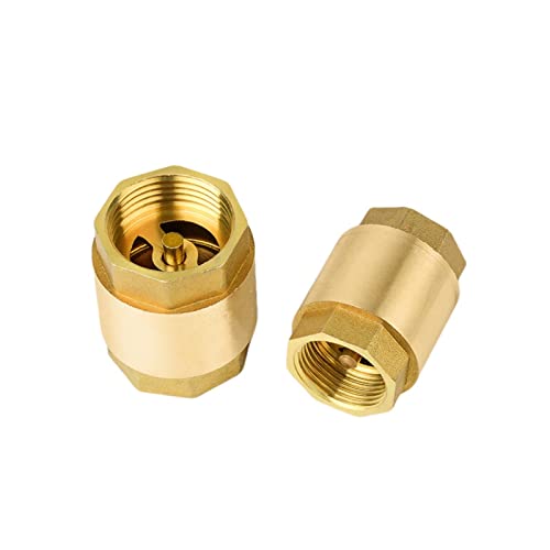 HCVYQMMJ Ventil 1 Stück Inline-Federrückschlagventil mit Messinggewinde for Wasserkontrollrückschlagventil Wasserpumpenventil(0.75 Inch) von HCVYQMMJ
