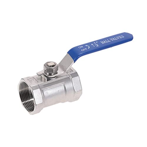 HCVYQMMJ Ventil Edelstahl SS304 Rohrkugelhahn Innengewinde 1/4" 3/8" 3/4" 1" 1-1/4" 1-1/2" Sanitär-ON-Off-Kugelhahn gerade(0.75 Inch) von HCVYQMMJ