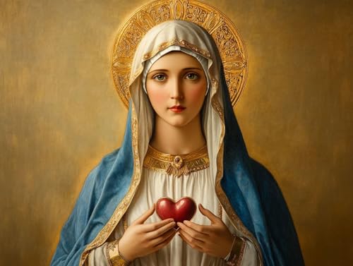 Diamond Painting Erwachsene, 5D Religion Diamant Painting Bilder Frau 100x135 cm, DIY Runde Diamant Bilder Kristall Kreuzstich Basteln Erwachsene Kits für Zimmer Deko Wohnzimmer, Geschenke, Model 83 von HCWBDWOU