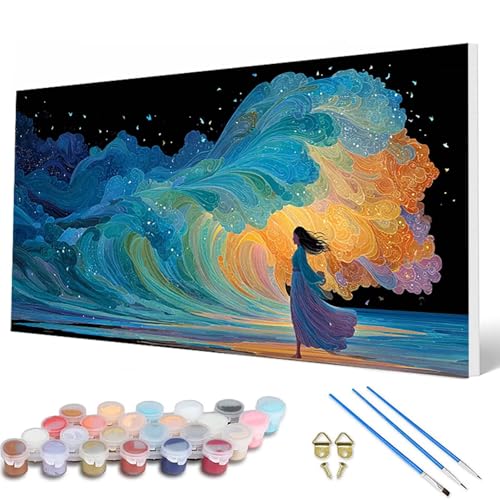 Malen Nach Zahlen Erwachsene, Abstrakt Malen Nach Zahlen Landschaft Paint by Numbers DIY Bastelset Erwachsene Mit 3 Pinseln und Acrylfarben für Deko Wohnzimmer, Geschenke für Frauen 40X80CM -hcw250743 Malen Nach Zahlen Erwachsene, Abstrakt Malen Nach Zahlen Landschaft Paint by Numbers DIY Bastelset Erwachsene Mit 3 Pinseln und Acrylfarben für Deko Wohnzimmer, Geschenke für Frauen 40X80CM -hcw250743 von HCWBDWOU