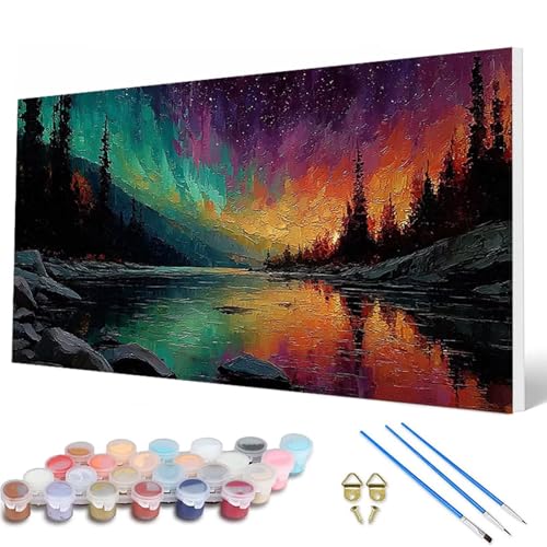 Malen Nach Zahlen Erwachsene, Aurora Malen Nach Zahlen Wald Paint by Numbers DIY Bastelset Erwachsene Mit 3 Pinseln und Acrylfarben für Deko Wohnzimmer, Geschenke für Frauen 100X200 CM -hcw25074J Malen Nach Zahlen Erwachsene, Aurora Malen Nach Zahlen Wald Paint by Numbers DIY Bastelset Erwachsene Mit 3 Pinseln und Acrylfarben für Deko Wohnzimmer, Geschenke für Frauen 100X200 CM -hcw25074J von HCWBDWOU