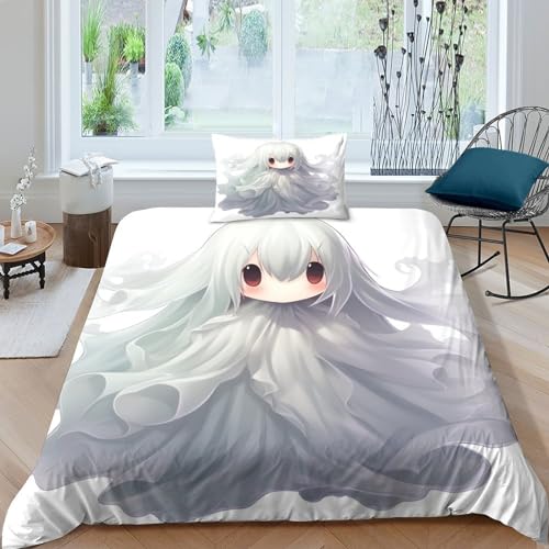 HCXXAOEYP Nettes Mädchen Bettbezug Bettwäsche Set Kinderbettwäsche Reißverschluss Mit Kissenbezügen Betten Set Für Jugendliche Kinder Schlafzimmer Single（1Tier5x200cm） von HCXXAOEYP