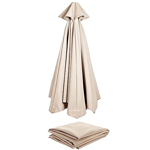 HCZION Ersatz-Sonnenschirm 6 Streben Ersatzbespannung Marktschirm Ersatz Baldachin Outdoor Sonnenschirm Ersatz Ersatzbezug 2m/2.7m/3m (Color : Beige, Size : 8-300cm/10ft) von HCZION