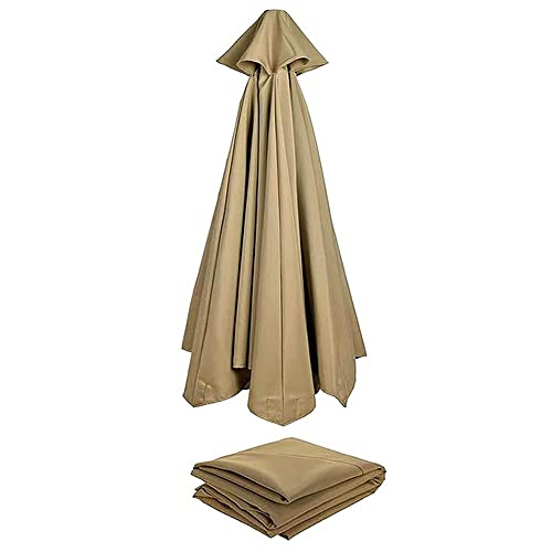 HCZION Ersatz-Sonnenschirm 6 Streben Ersatzbespannung Marktschirm Ersatz Baldachin Outdoor Sonnenschirm Ersatz Ersatzbezug 2m/2.7m/3m (Color : Khaki, Size : 6-200cm/6.5ft) von HCZION