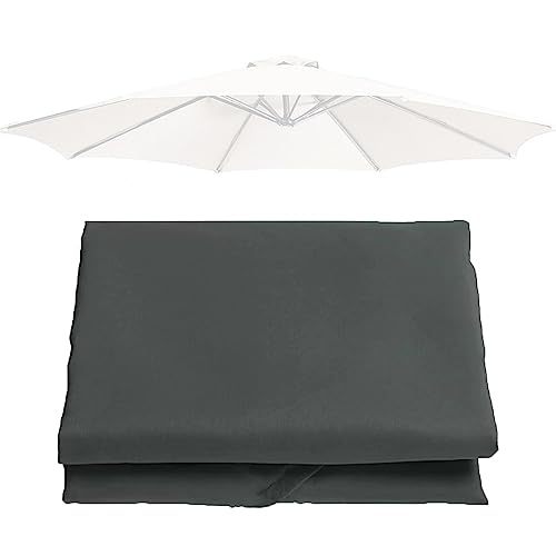 HCZION Ersatz Sonnenschirm Stoffbezug- 2.7m 6 Rippen Ersatz Ampelschirm Baldachin Ersatzabdeckung Sonnenschirmbezug Für Terrassenschirm Tisch Schirm Gartenschirm (Color : Grey, Size : 6 ribs-300cm/1 HCZION Ersatz Sonnenschirm Stoffbezug- 2.7m 6 Rippen Ersatz Ampelschirm Baldachin Ersatzabdeckung Sonnenschirmbezug Für Terrassenschirm Tisch Schirm Gartenschirm (Color : Grey, Size : 6 ribs-300cm/1 von HCZION